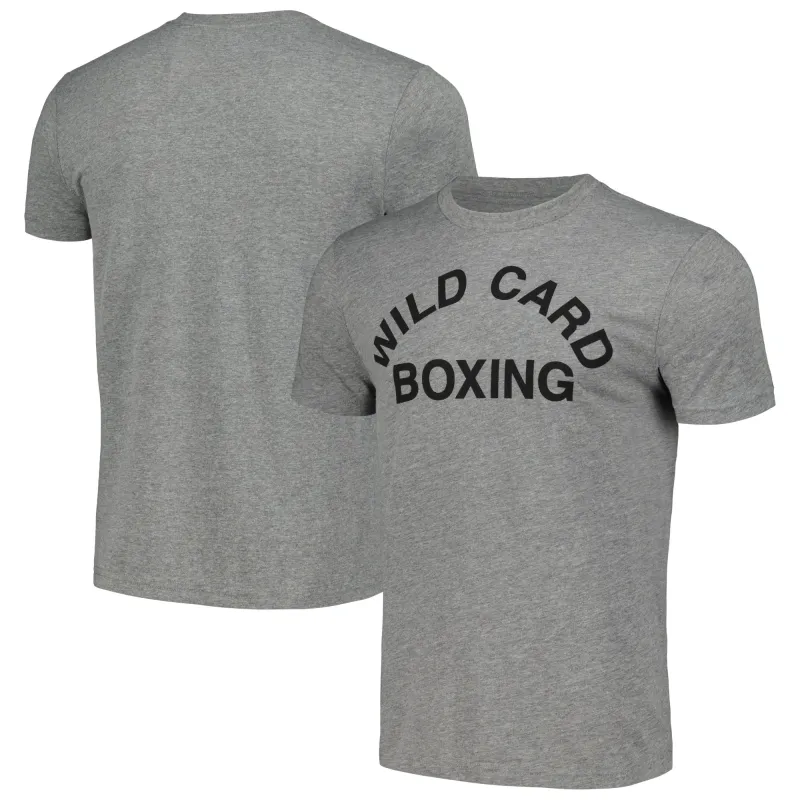 Gray Wild Card Boxing Old School Logo Tri-Blend T-Shirt sold by UFC
