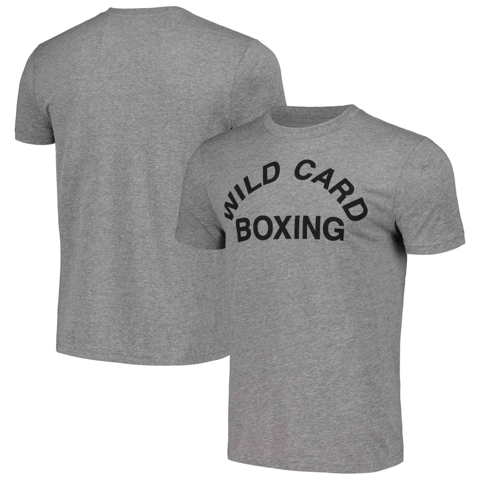 Gray Wild Card Boxing Old School Logo Tri-Blend T-Shirt sold by UFC