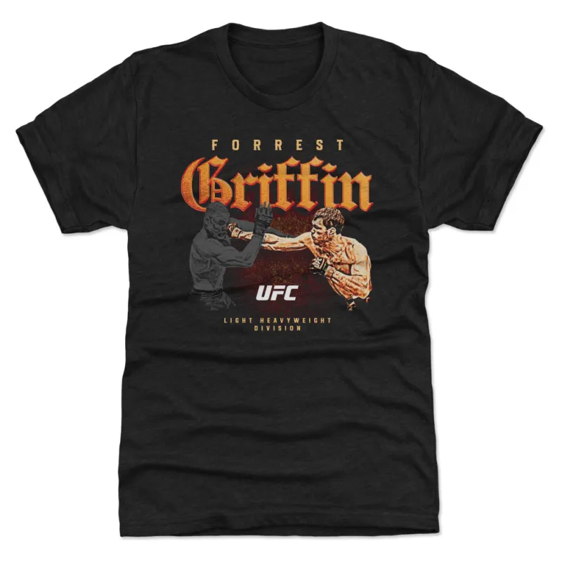 Men's  Black Forrest Griffin Retro Bitmap Premium T-Shirt sold by UFC
