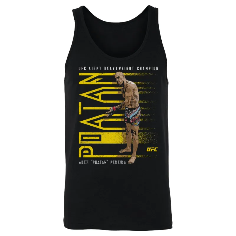 Men's 500 Level Black Alex Pereira UFC Pose Tank Top sold by UFC