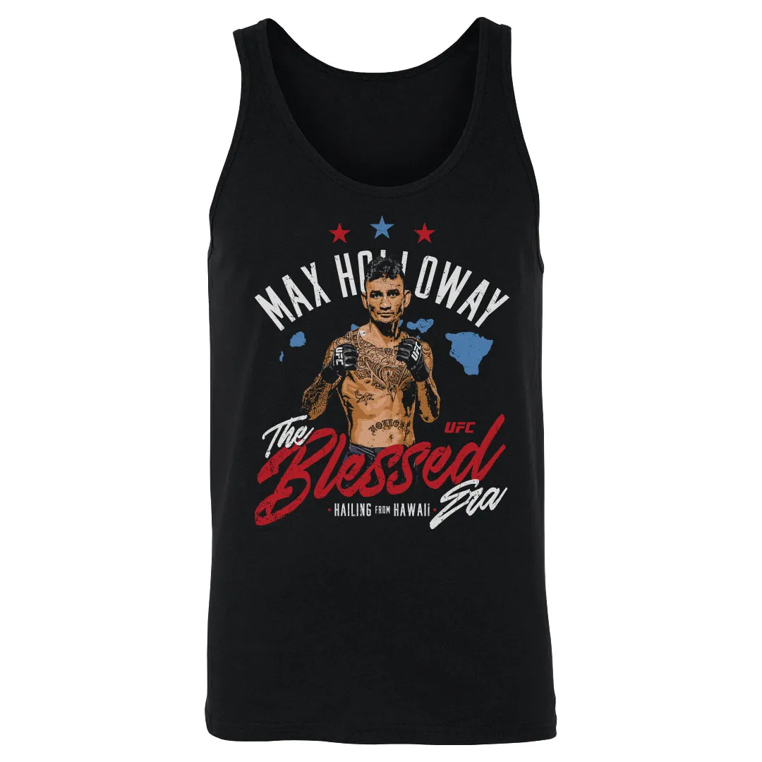 Men's 500 Level Black Max Holloway Hawaii Tank Top sold by UFC