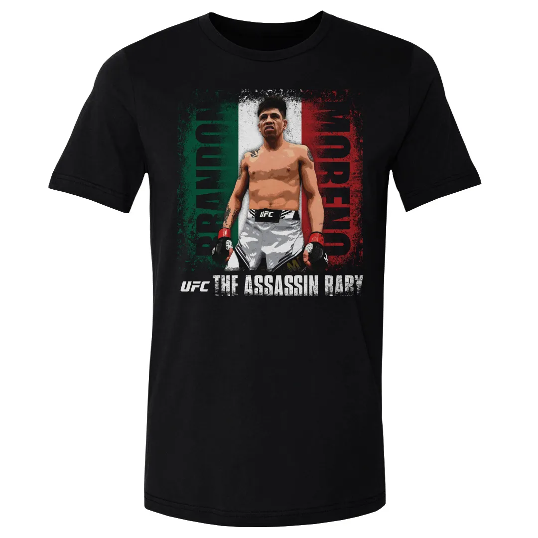 Men's Black Brandon Moreno Mexican Flag T-Shirt sold by UFC