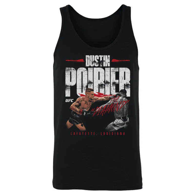 Men's 500 Level  Black Dustin Poirier "The Diamond" Tank Top sold by UFC