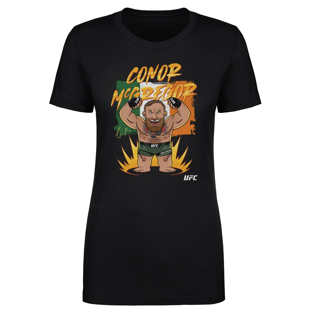 Women's 500 Level Black Conor McGregor Big Shots Ireland T-Shirt sold by UFC