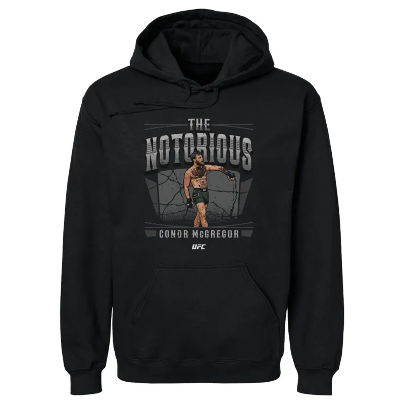 Men's 500 Level Black Conor McGregor Strut Pullover Hoodie sold by UFC