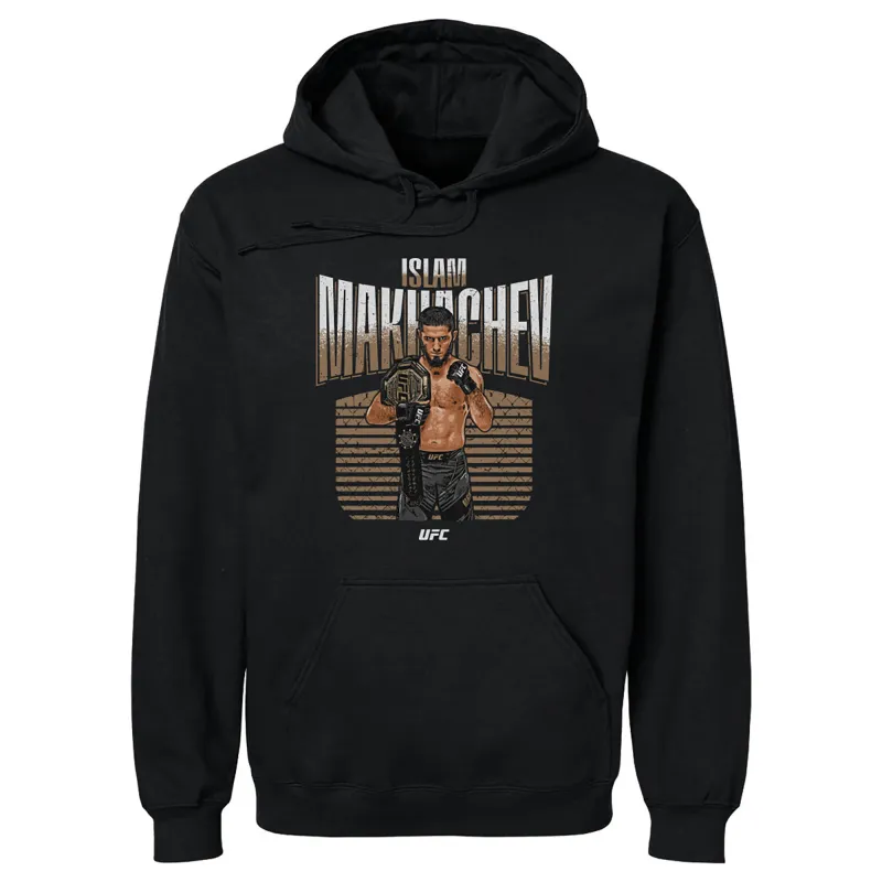 Men's Black Islam Makhachev Pullover Hoodie sold by UFC