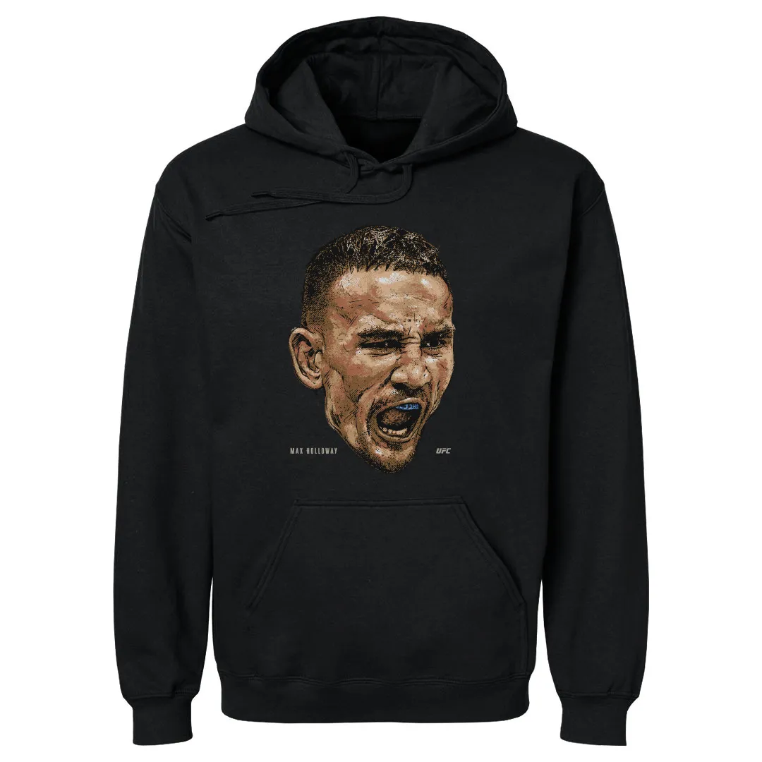 Men's 500 Level Black Max Holloway Portrait Pullover Hoodie sold by UFC