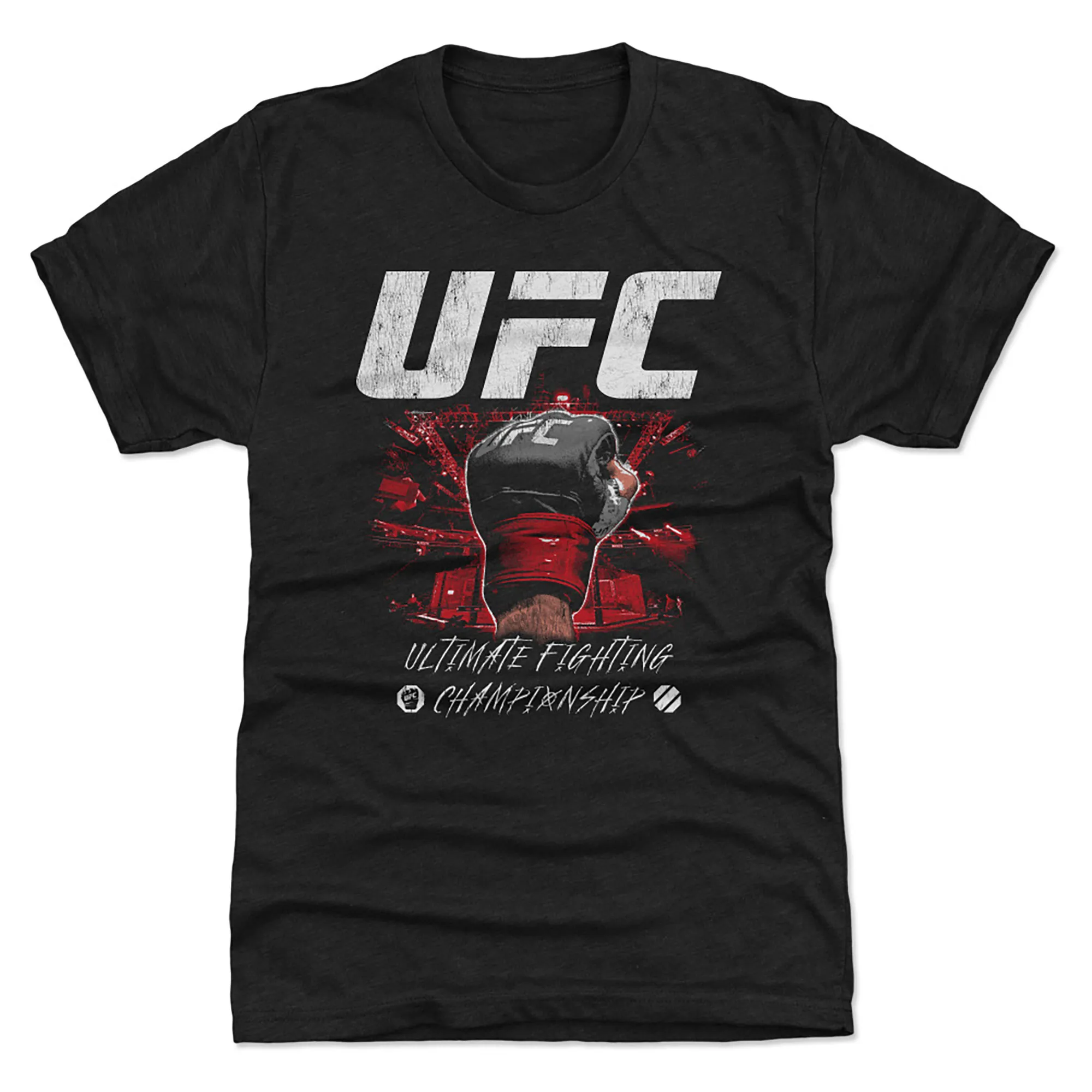 Men's Heather Black UFC Grunge Fist T-Shirt sold by UFC
