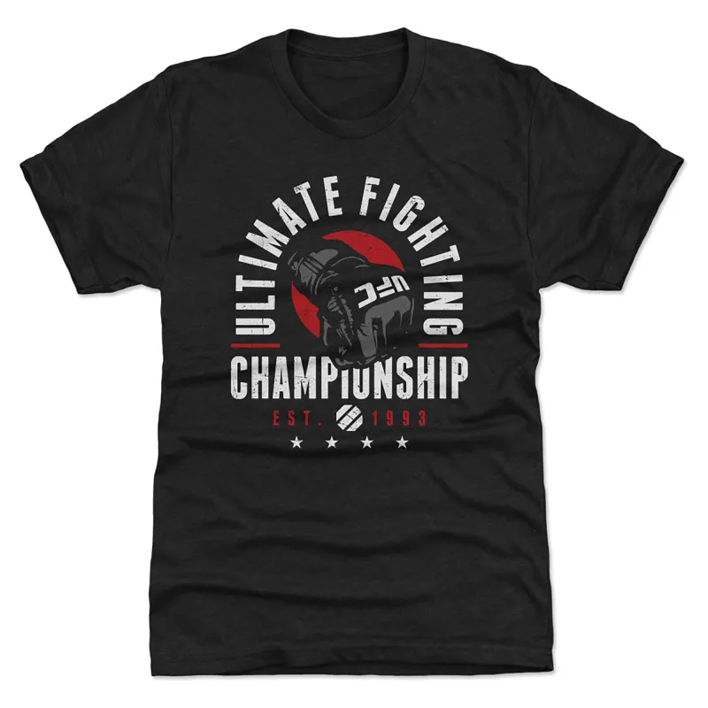 Men's  Heather Black UFC Ultimate Fighting Championship Vector Tri-Blend T-Shirt sold by UFC