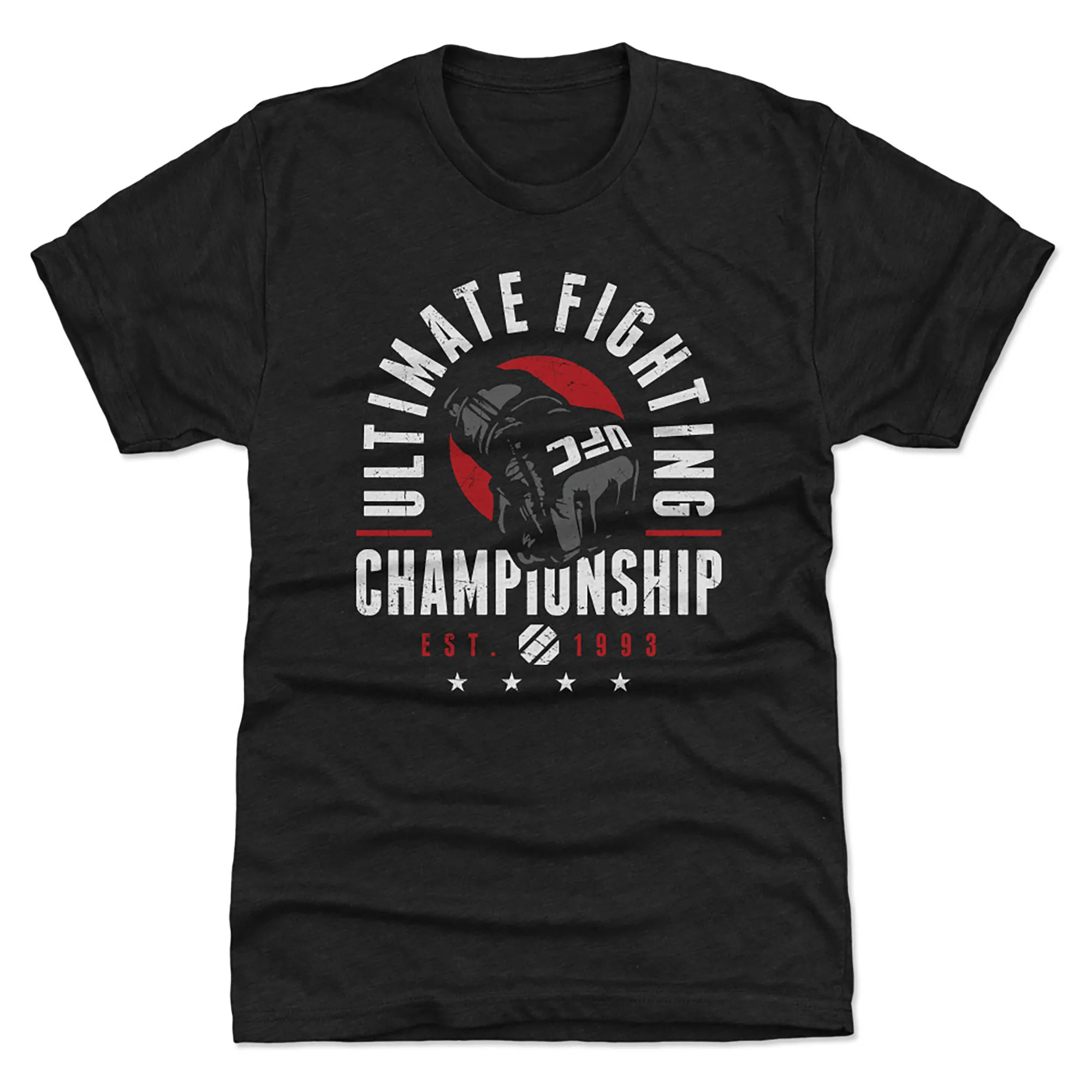 Men's Heather Black UFC Ultimate Fighting Championship Vector Tri-Blend T-Shirt sold by UFC