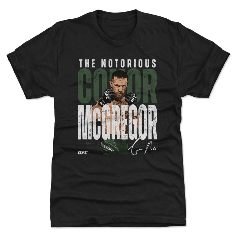 Men's 500 Level Black Conor McGregor Tri-Blend T-Shirt sold by UFC