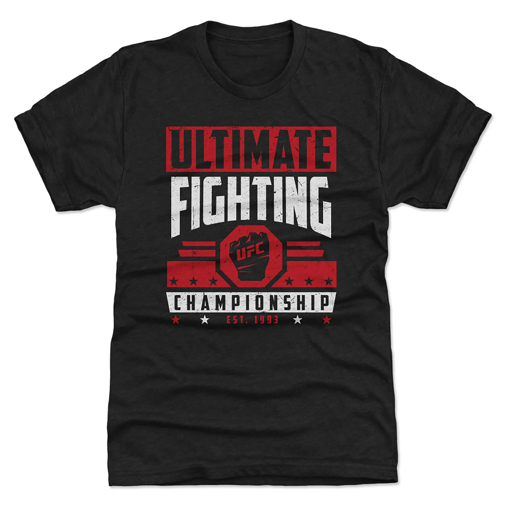 Men's Heather Black UFC Glove Icon Vector T-Shirt sold by UFC