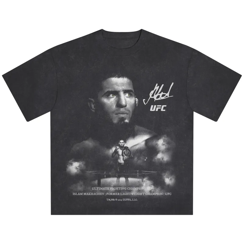 Men's Black Islam Makhachev UFC 322 Staredown T-Shirt sold by UFC