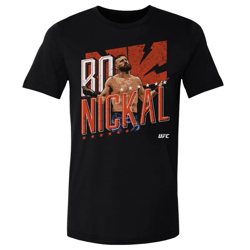 Men's 500 Level Black Bo Nickal T-Shirt sold by UFC