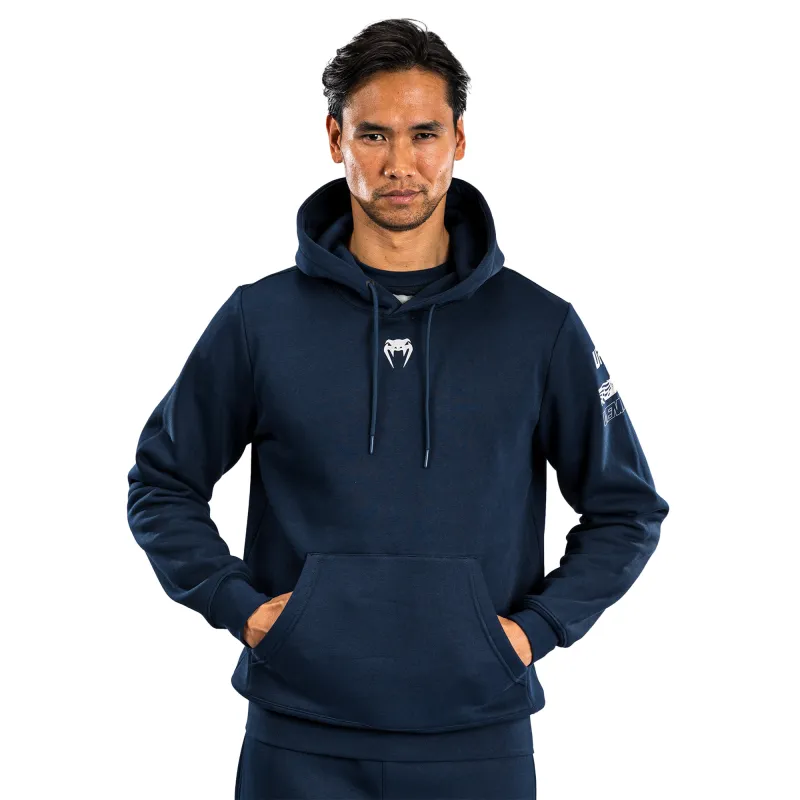 Men's UFC Fusion by Venum Navy Fight Week Plain Pullover Hoodie sold by UFC