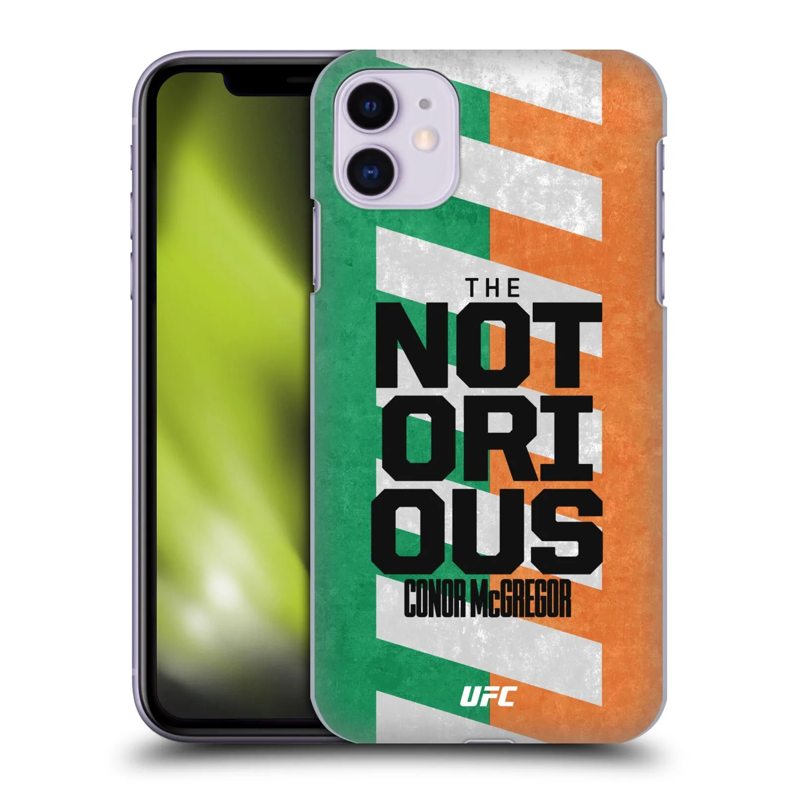 Conor McGregor The Notorious Typography Hard Shell iPhone Case sold by UFC