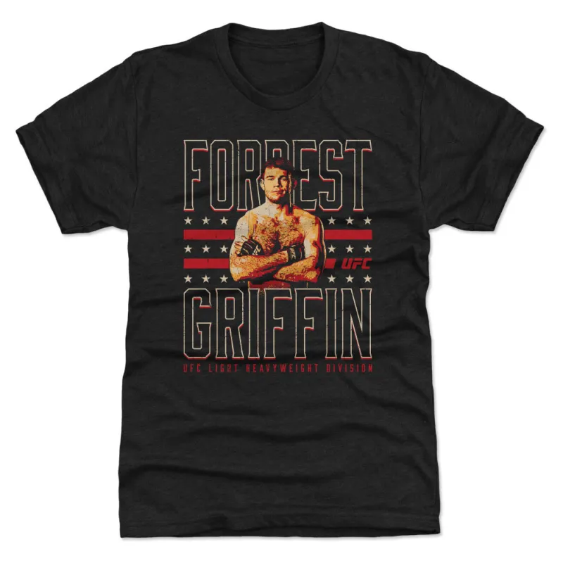 Men's 500 Level  Heather Black Forrest Griffin Light Heavyweight Division Premium Tri-Blend T-Shirt sold by UFC