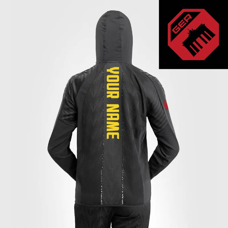 Women's UFC Zenith by Venum Black Authentic Fight Night Germany Personalized Full-Zip Walkout Hoodie sold by UFC