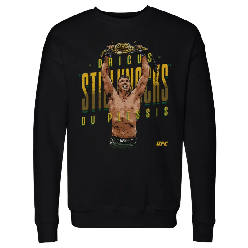 Men's 500 Level  Black Dricus Du Plessis "Stillknocks" Pullover Sweatshirt sold by UFC