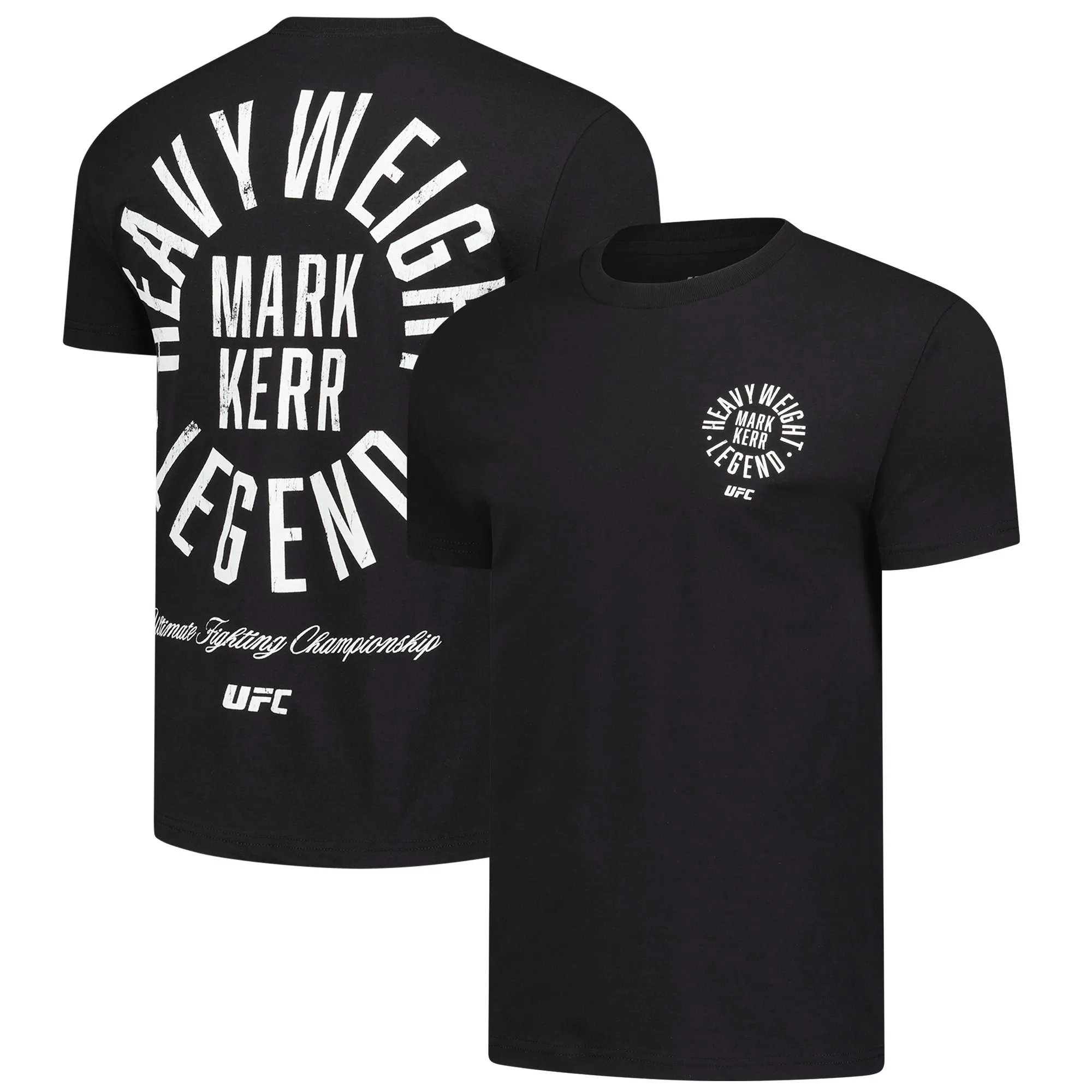 Men's UFC Black Mark Kerr Heavyweight Legend T-Shirt sold by UFC