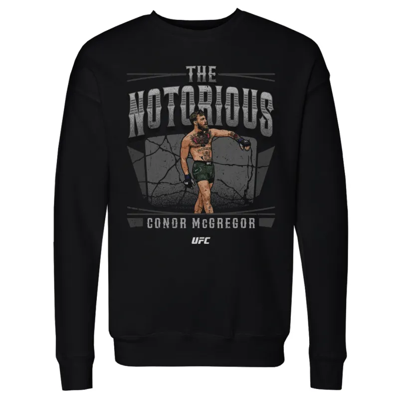 Men's 500 Level Black Conor McGregor Strut Pullover Sweatshirt sold by UFC