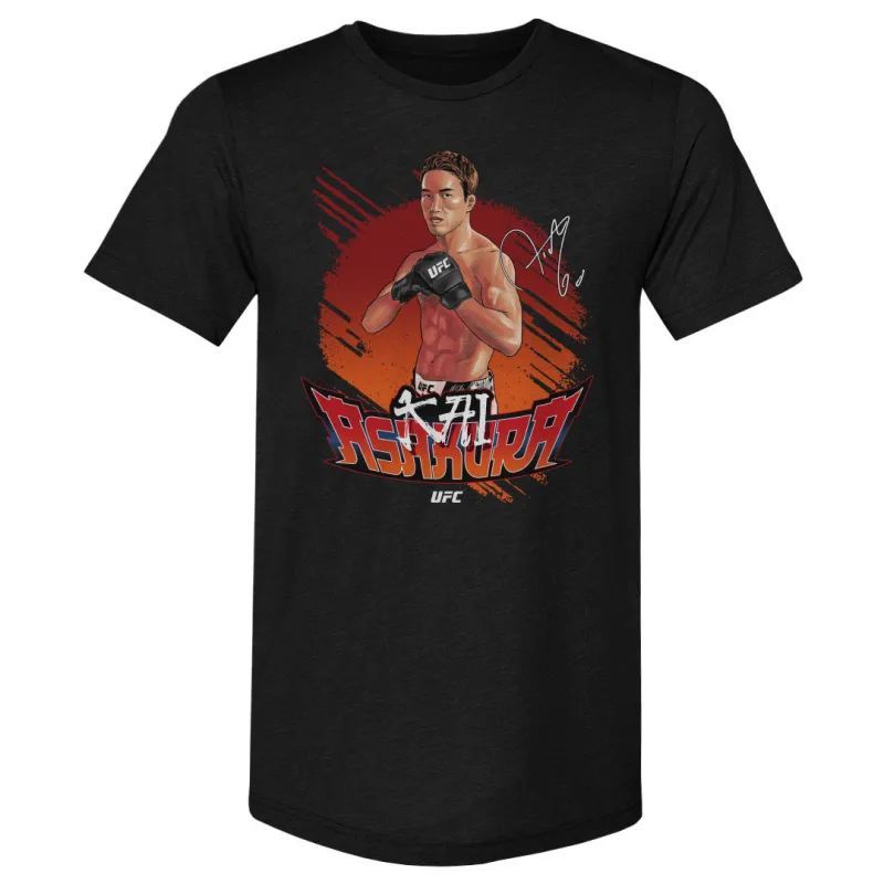 Men's 500 Level Heather Black Kai Asakura Pose Premium T-Shirt sold by UFC