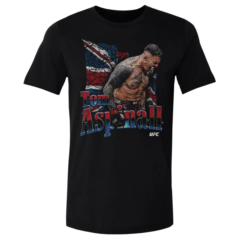 Men's  Black Tom Aspinall Grunge T-Shirt sold by UFC