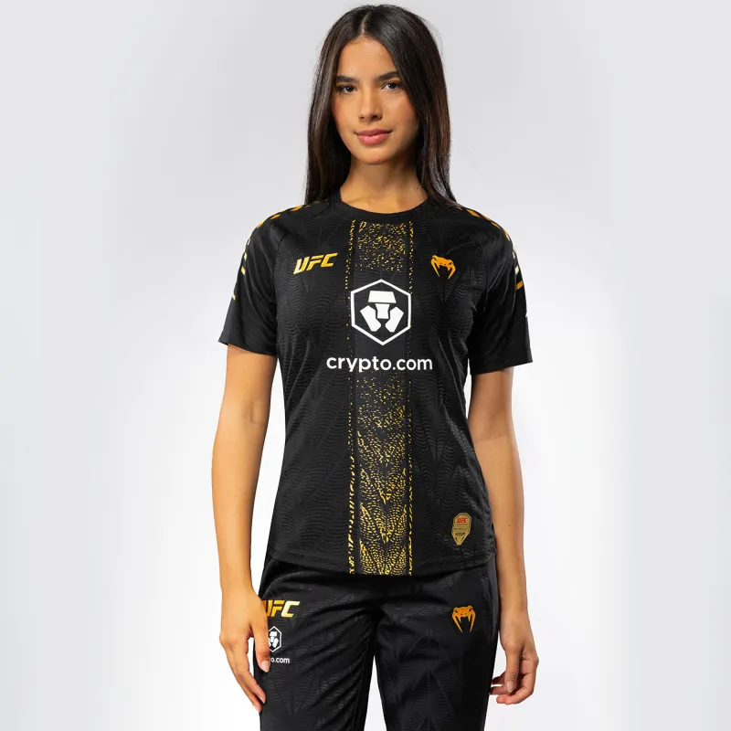 Women's UFC Zenith by Venum Black Authentic Fight Night Champion Walkout Jersey sold by UFC