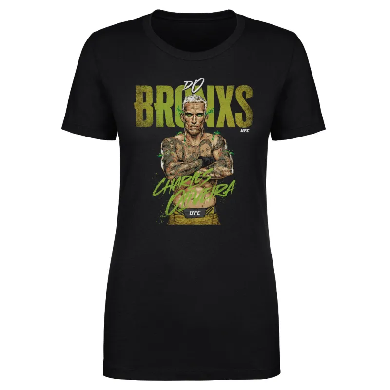 Women's 500 Level  Black Charles Oliveira "Do Bronx" T-Shirt sold by UFC