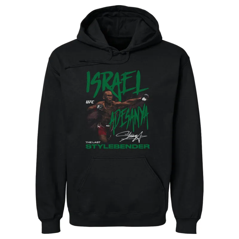 Men's  Black Israel Adesanya The Last Stylebender Pullover Hoodie sold by UFC