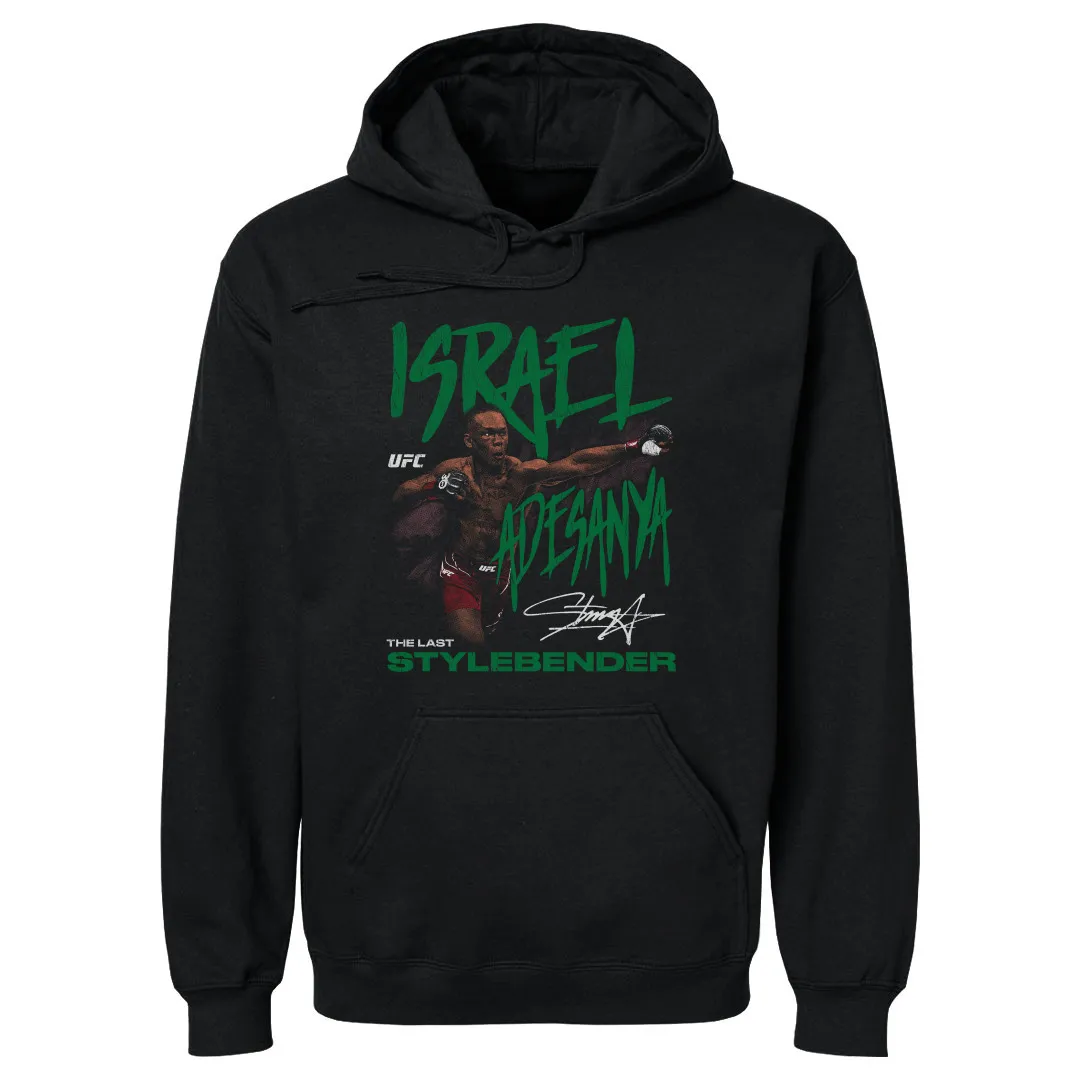 Men's Black Israel Adesanya The Last Stylebender Pullover Hoodie sold by UFC