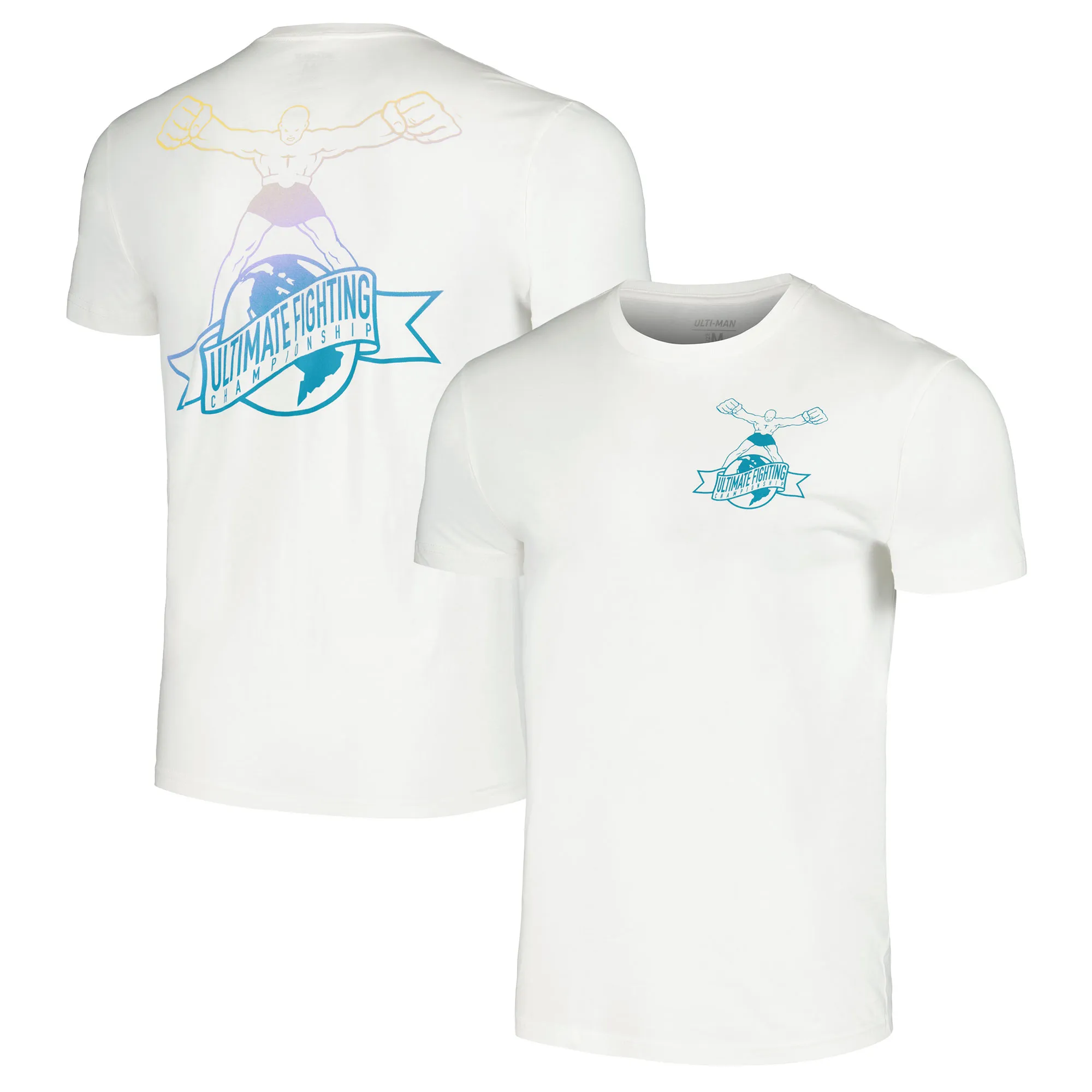 Men's White UFC Ulti-Man Rave T-Shirt sold by UFC