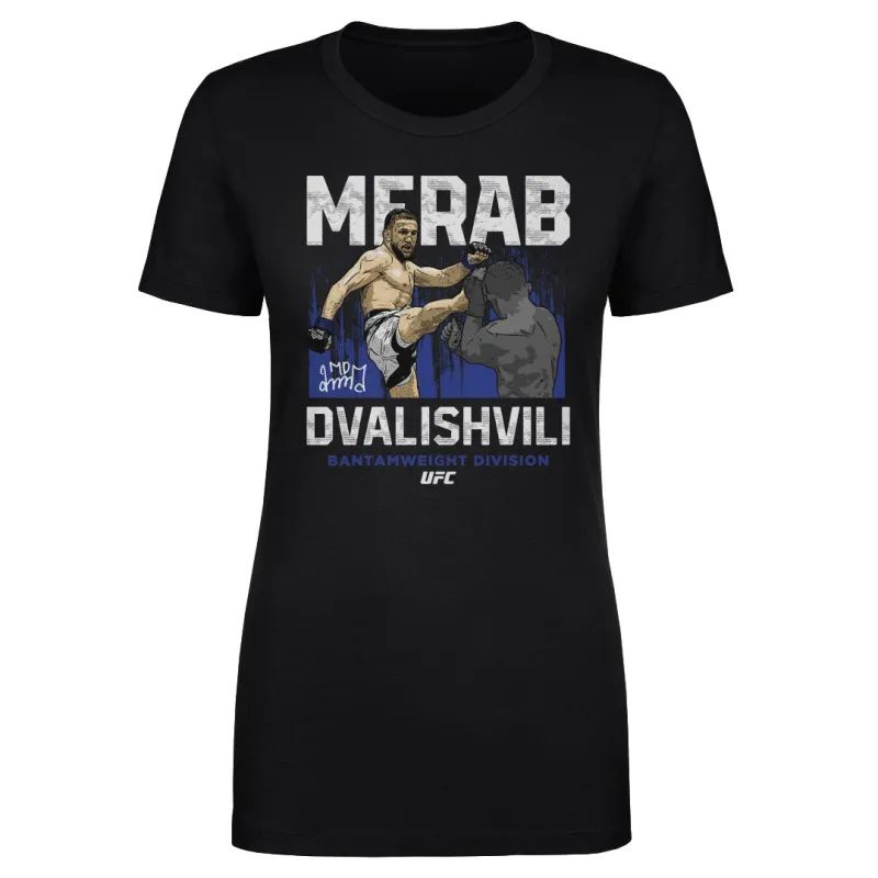 Women's 500 Level Black Merab Dvalishvili T-Shirt sold by UFC