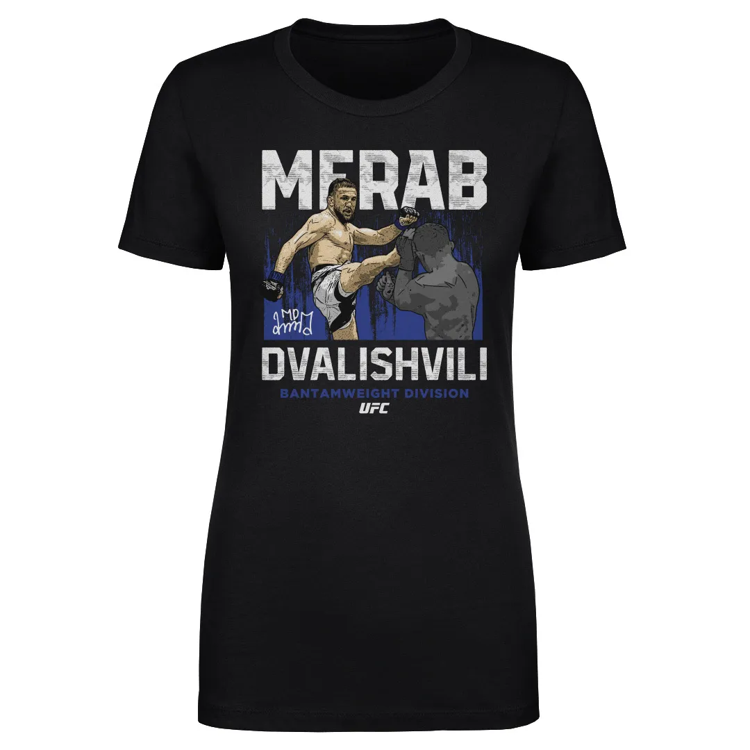 Women's 500 Level Black Merab Dvalishvili T-Shirt sold by UFC