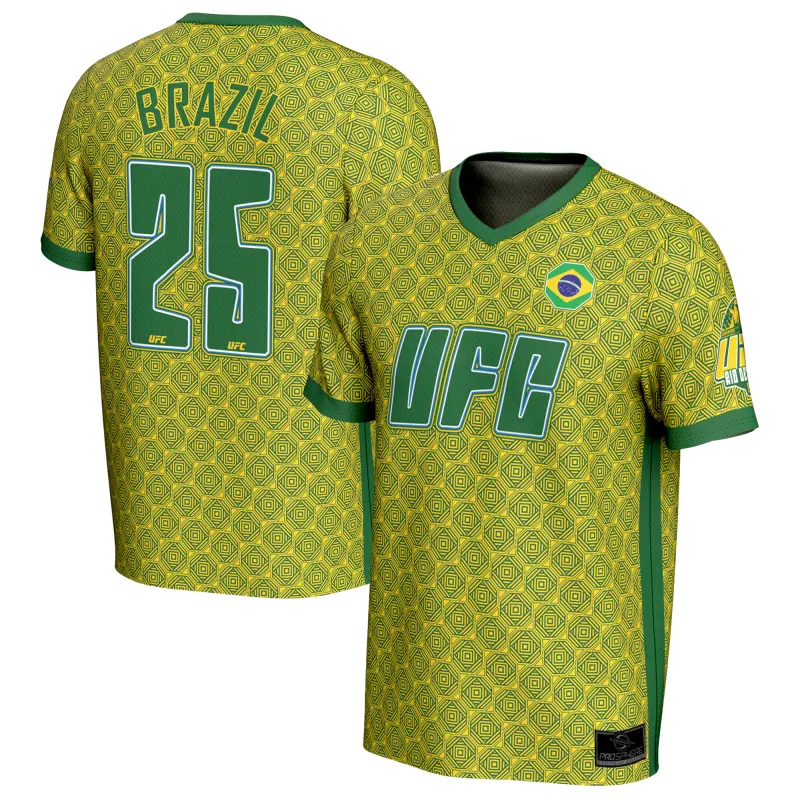 Men's Green UFC Fight Night Brazil Soccer Jersey sold by UFC