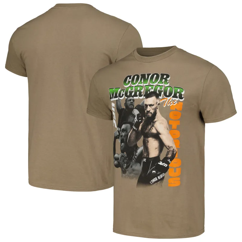 Men's Tan Conor ''Notorious'' McGregor T-Shirt sold by UFC