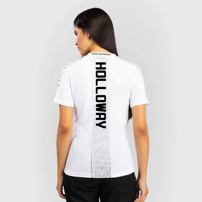 Women's UFC Zenith by Venum White Max Holloway Authentic Fight Night Walkout Jersey sold by UFC