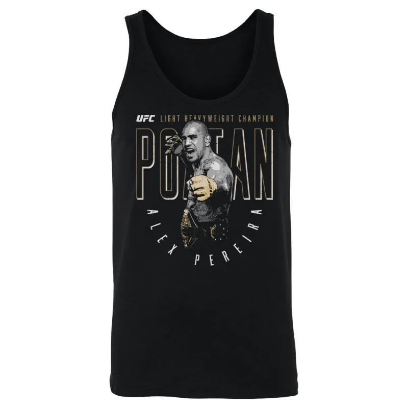 Men's 500 Level Black Alex Pereira Arrow Pose Tank Top sold by UFC