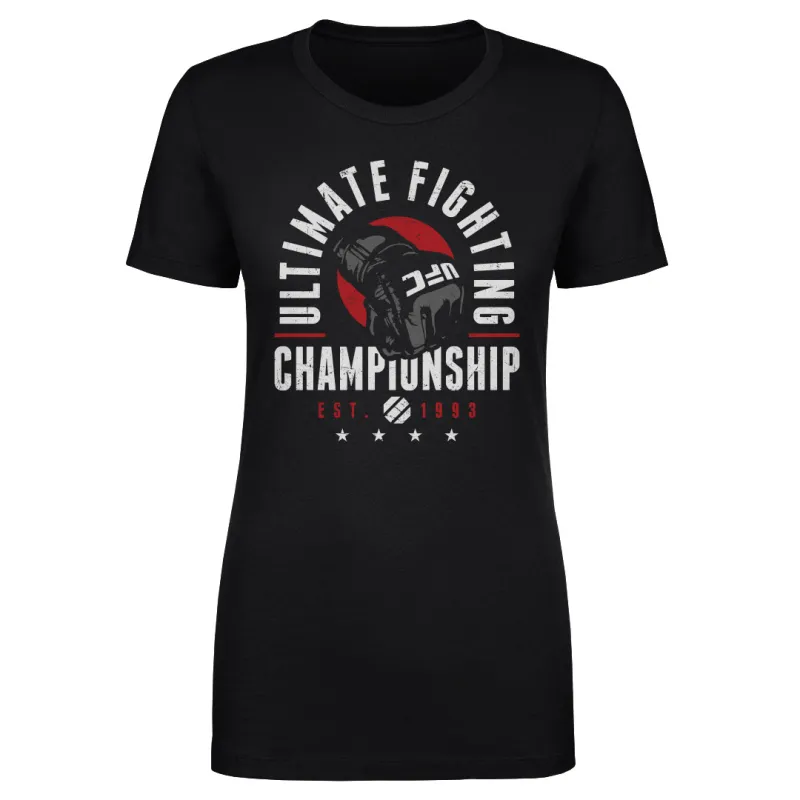 Women's  Black UFC Vector T-Shirt sold by UFC