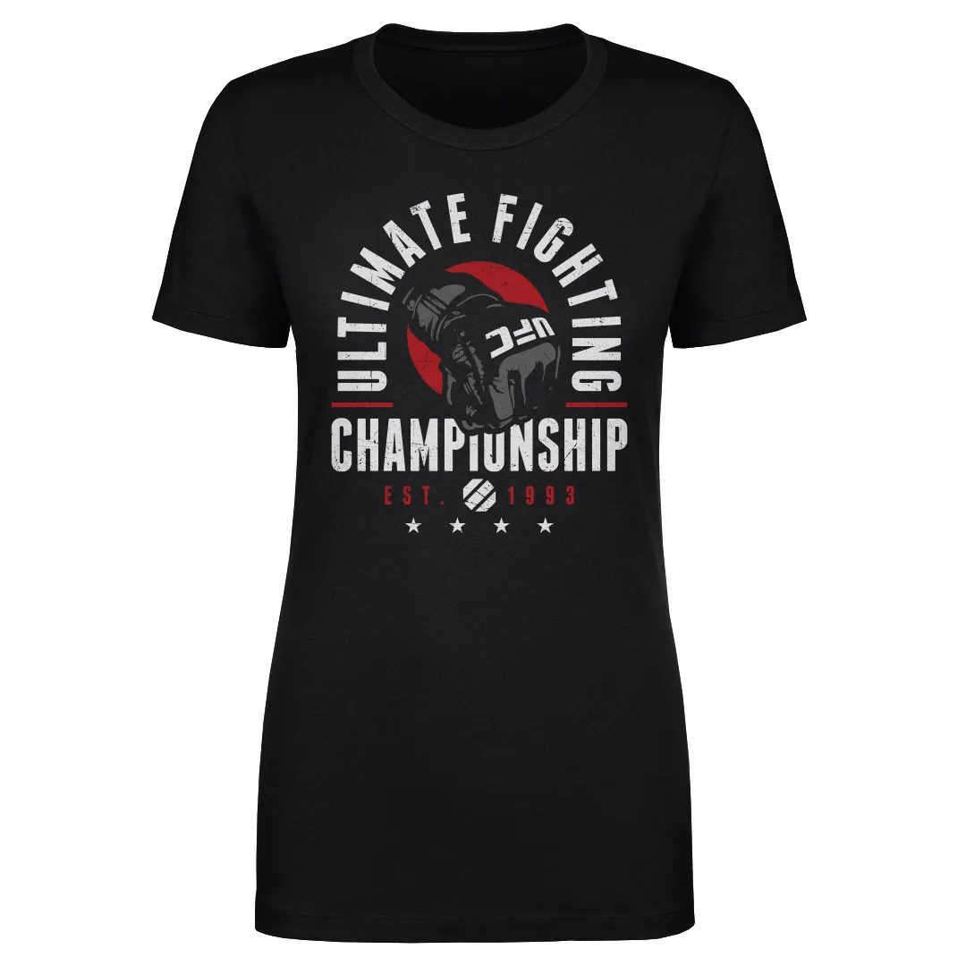 Women's Black UFC Vector T-Shirt sold by UFC