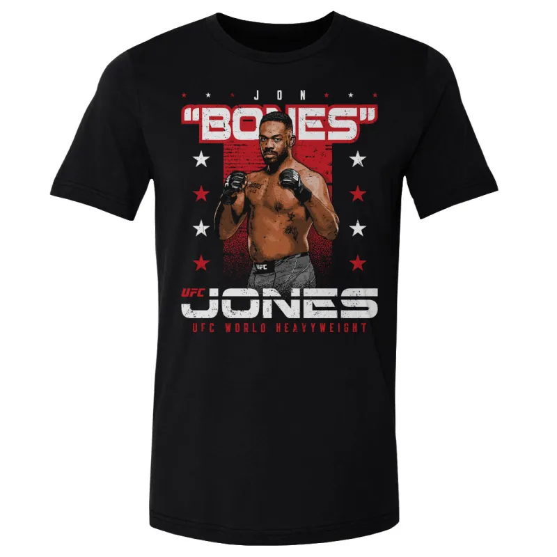 Men's 500 Level Black Jon Jones T-Shirt sold by UFC