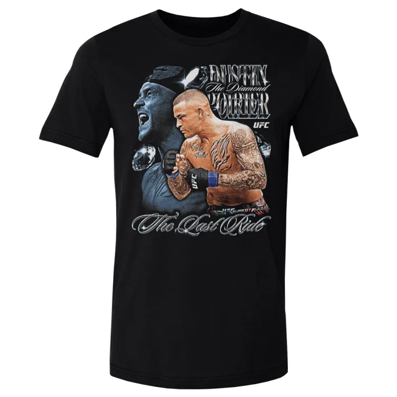 Men's 500 Level Black Dustin Poirier The Last Ride T-Shirt sold by UFC