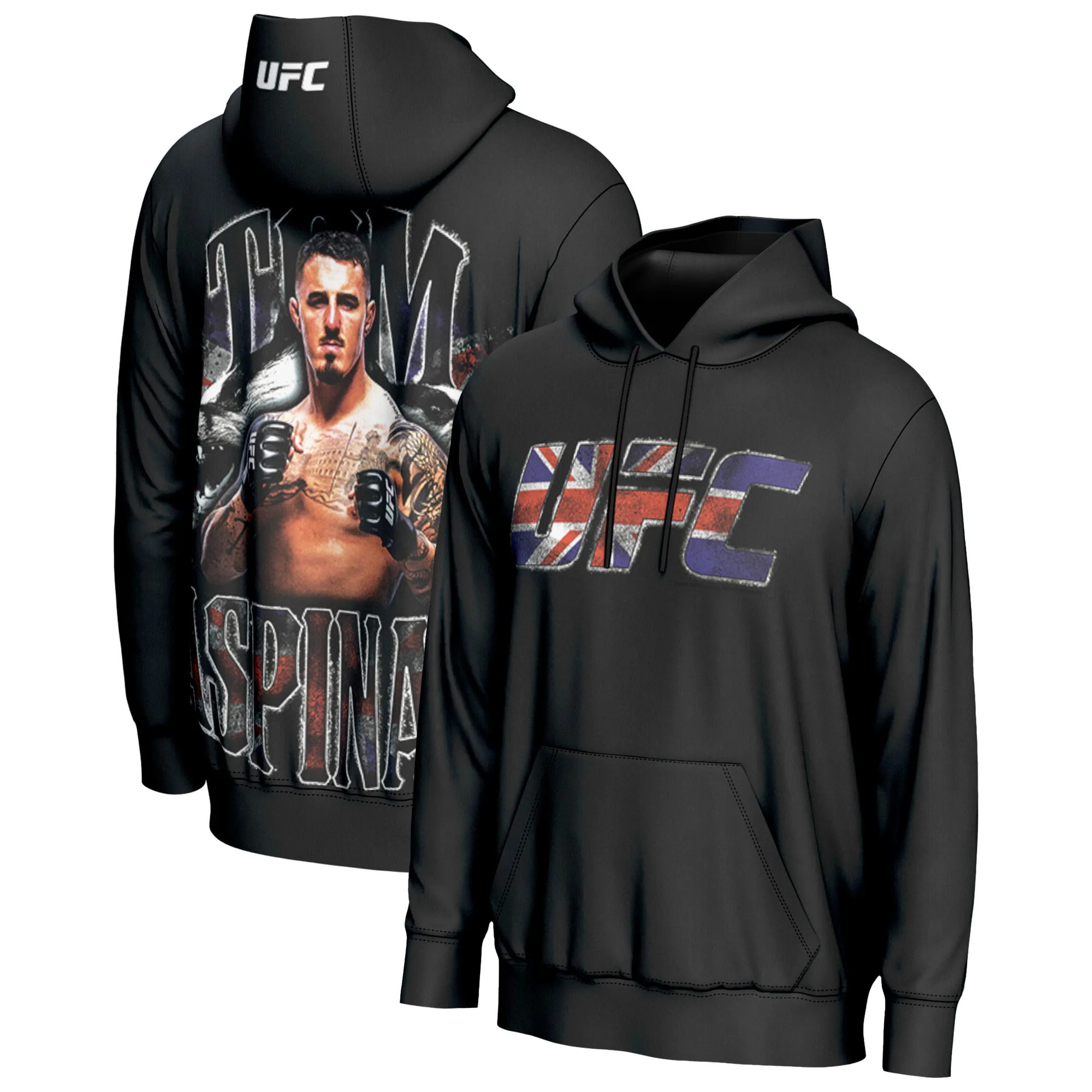 Men's ProSphere Black Tom Aspinall UFC Hoodie sold by UFC