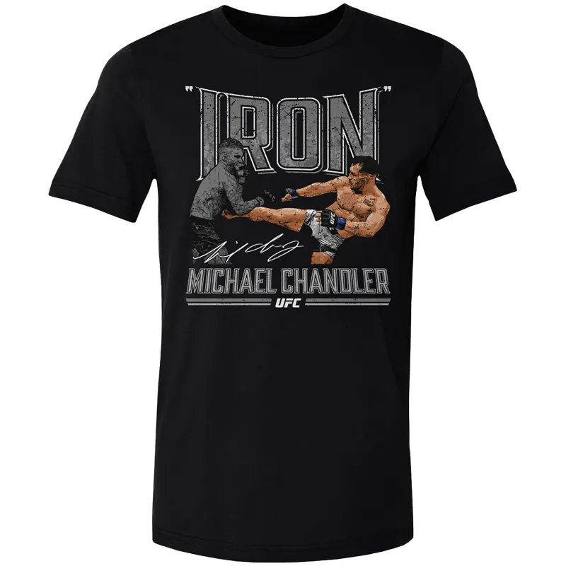 Men's 500 Level  Black Michael Chandler "Iron" T-Shirt sold by UFC