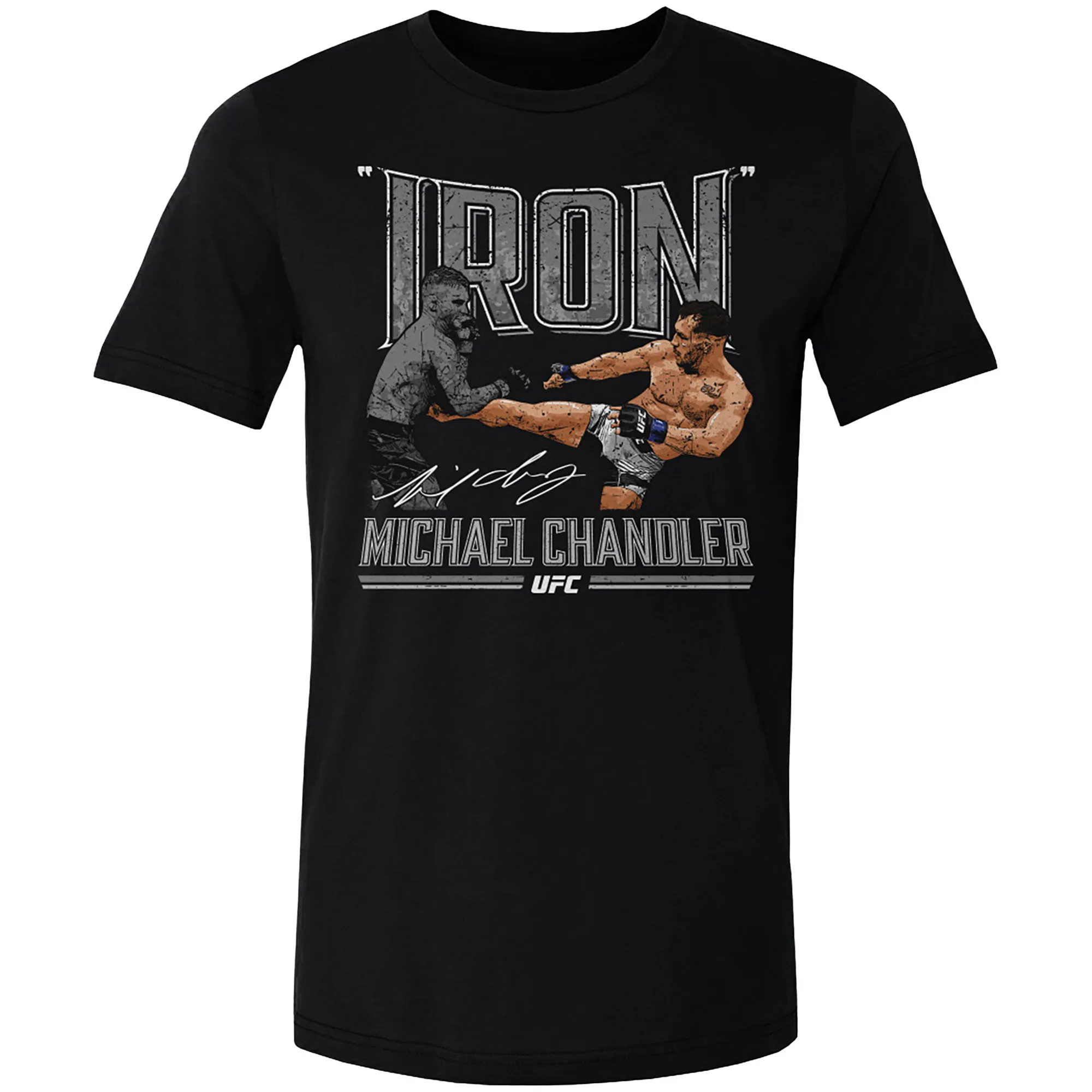 Men's 500 Level Black Michael Chandler "Iron" T-Shirt sold by UFC