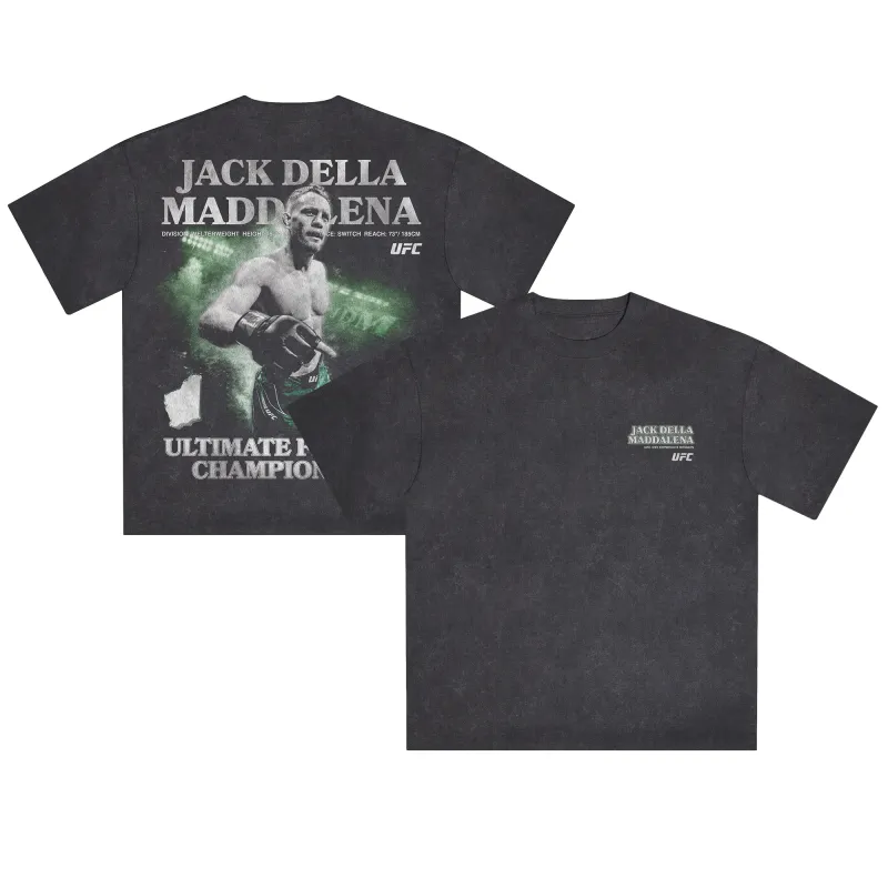 Men's Black Jack Della Maddalena UFC 322 Champ T-Shirt sold by UFC