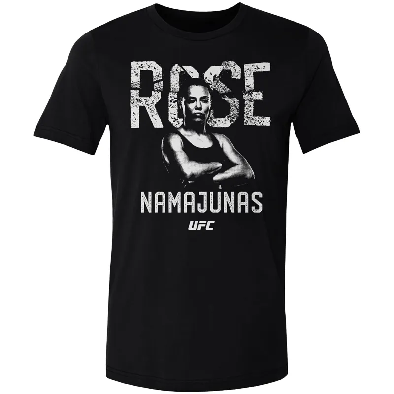 Men's 500 Level  Black Rose Namajunas Monochromatic T-Shirt sold by UFC