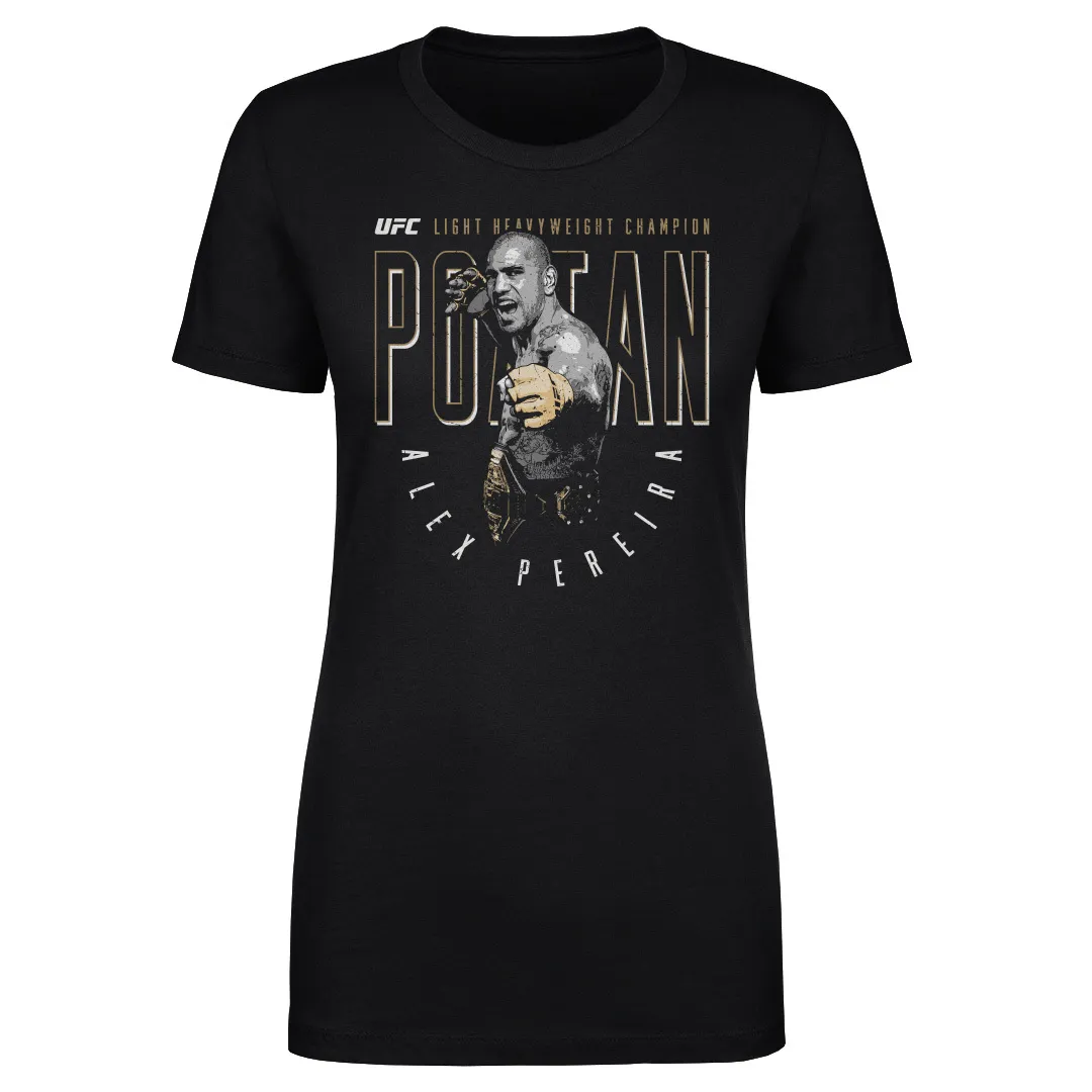 Women's 500 Level Black Alex Pereira Arrow Pose T-Shirt sold by UFC