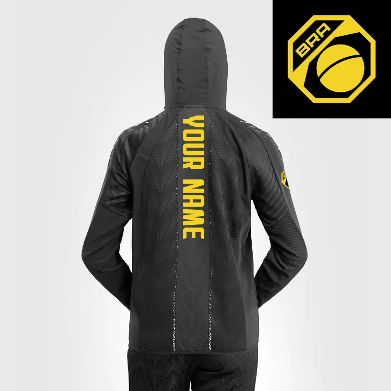 Women's UFC Zenith by Venum Black Authentic Fight Night Brasil Personalized Full-Zip Walkout Hoodie sold by UFC