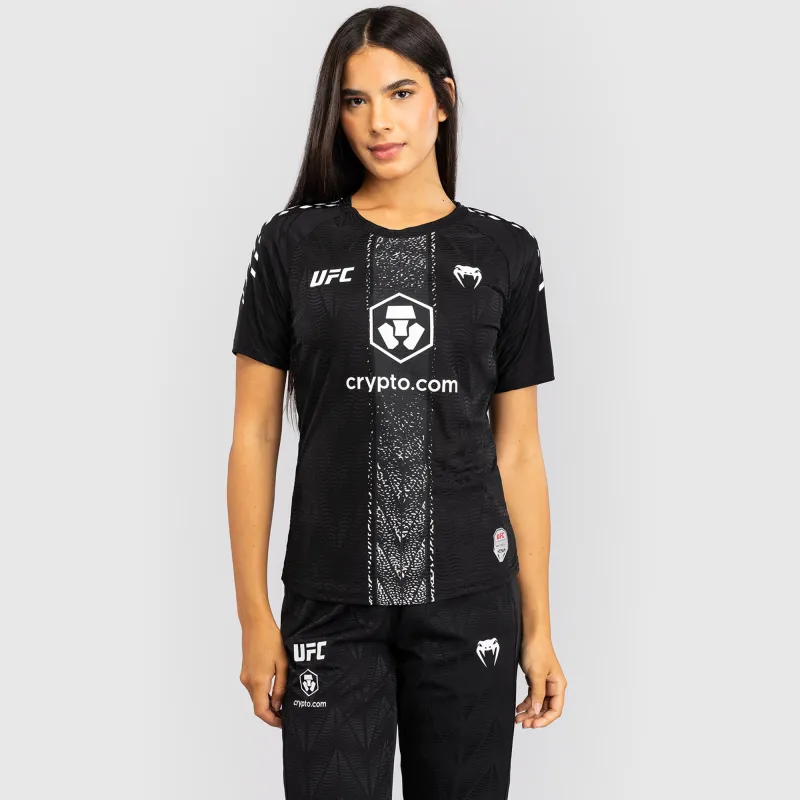 Women's UFC Zenith by Venum Black Authentic Fight Night Walkout Jersey sold by UFC